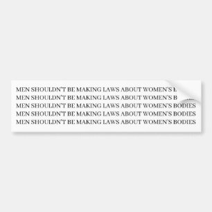 Pro Choice - Feministische Bumpersticker