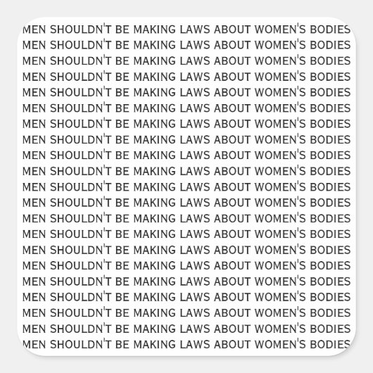 Pro Choice - Feministische Stickers (Voorkant)