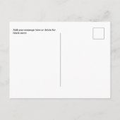 Pro Choice Haal de stem uit Coathanger Briefkaart (Achterkant)