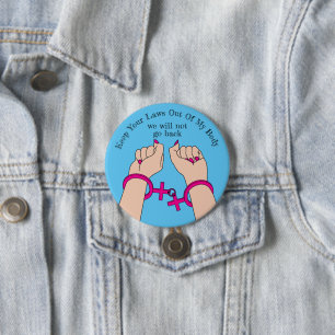 Pro Choice Haal uit de stemautonomie lichte huid Ronde Button 7,6 Cm