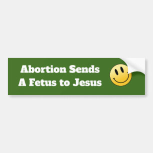 Pro Choice Life Abortus Anti-fascist Jesus bumper Bumpersticker