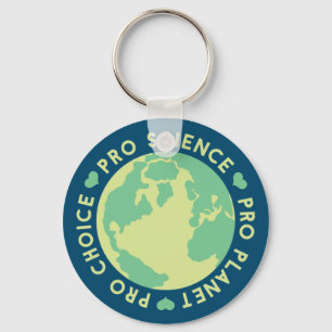 Pro Choice Pro Science Pro Planet Earth Sleutelhanger