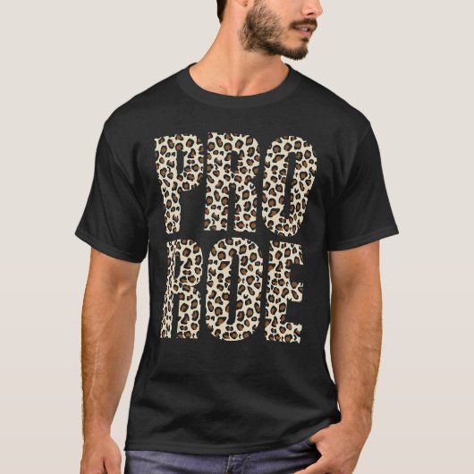 Pro Choice Roe V Wade prochoice Leopard Print Femi T-shirt (Voorkant)