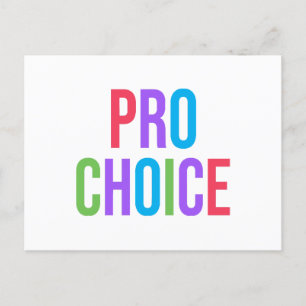 Pro-Choice Roe/Wade Feminist Women's Rights Feestdagenkaart