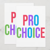 Pro-Choice Roe/Wade Feminist Women's Rights Kaart (Voorkant / Achterkant)