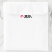 Pro-Choice ronde Sticker (vel van 4) (Tas)