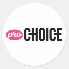 Pro-Choice ronde Sticker (vel van 4)