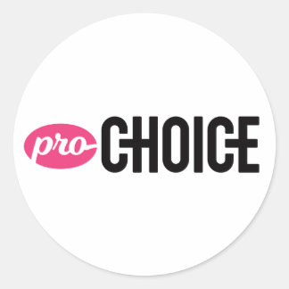 Pro-Choice ronde Sticker (vel van 4)