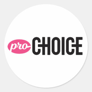 Pro-Choice Round Sticker (blad van 4)