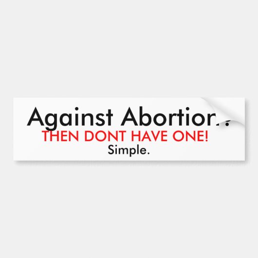 Pro-Choice Sticker (Voorkant)