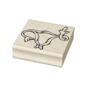 Pro-choice uterus flip off 	rubberstempel (Stempel)