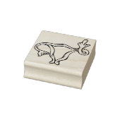 Pro-choice uterus flip off 	rubberstempel (Stempel)