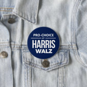 Pro-Choice voor Harris Walz Ronde Button 7,6 Cm (In situ)