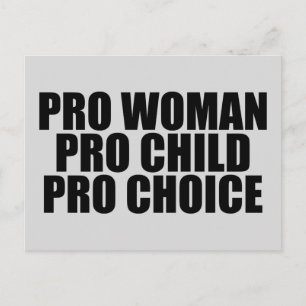 Pro Choice Woman Child Briefkaart