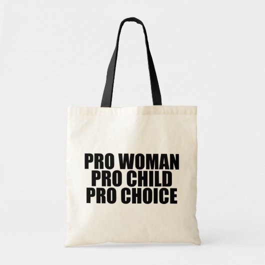 Pro Choice Woman Child Tote Bag (Voorkant)