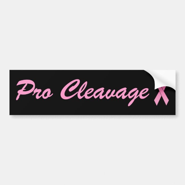 Pro Cleavage Bumpersticker (Voorkant)