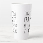 Pro Crastination Funny Humoureuze latte Mok (Voorkant)