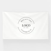 Pro Custom Grote Logo Bedrijf Branding Eenvoudig Spandoek (Horizontaal)