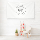 Pro Custom Grote Logo Bedrijf Branding Eenvoudig Spandoek (Insitu)