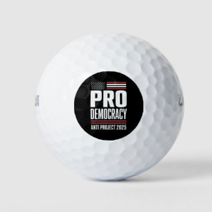 Pro Democracy Anti Project 2025 Trump 2025 Golfballen