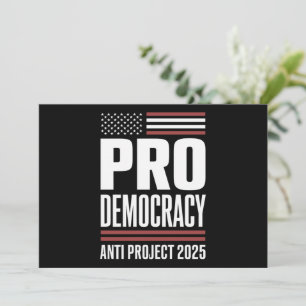 Pro Democracy Anti Project 2025 Trump 2025 Kaart