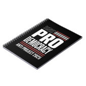 Pro Democracy Anti Project 2025 Trump 2025 Notitieboek (Linkerzijde)