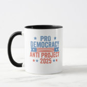 Pro Democratie Anti Project 2025 Republikeins Trum Mok (Links)