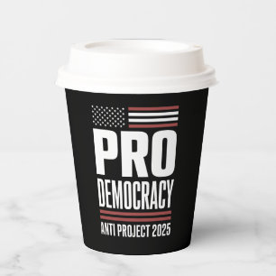 Pro Democratie Anti Project 2025 Trump 2025 Papieren Bekers