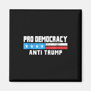 Pro-democratie - Anti-Trump 4 juli Patriottisch F Magneet