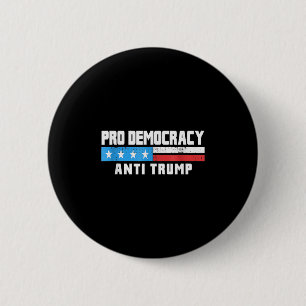 Pro-democratie - Anti-Trump 4 juli Patriottisch F Ronde Button 5,7 Cm