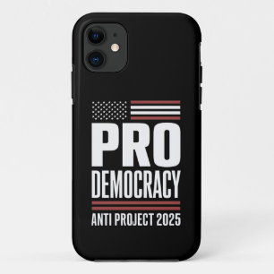 Pro Democratisch Anti Project 2025 Trump 2025 iPhone 11 Hoesje