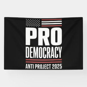 Pro Democratisch Anti Project 2025 Trump 2025 Spandoek