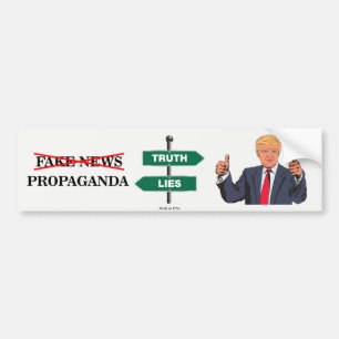 Pro Donald Trump Anti-Fake News Bumpersticker