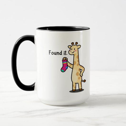 Pro-Finder Giraffe Funny Coffee Mug Mok (Links)