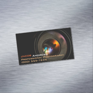 Pro-fotografie (cameralens) magnetisch visitekaartje