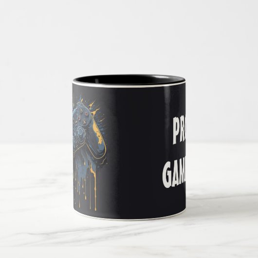 Pro Gamer Controller Splash Art Coffee Mug (Centre)