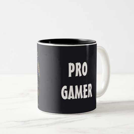 Pro Gamer Controller Splash Art Koffie Mok (Voorkant rechts)