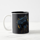 Pro Gamer Controller Splash Art Koffie Mok (Links)