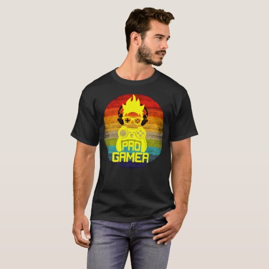PRO GAMER - GAMING NERD T-SHIRT (Voorkant volledig)
