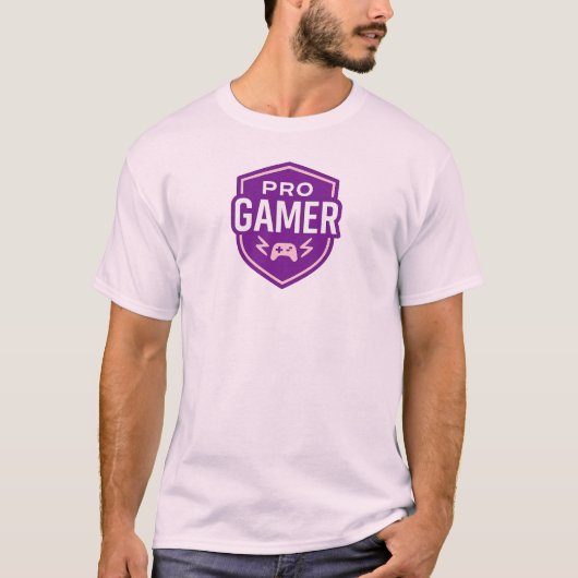 PRO GAMER Shield-badge T-shirt (Voorkant)