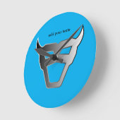 Pro Gamer Silver Emblem Ronde Klok (Hoek)