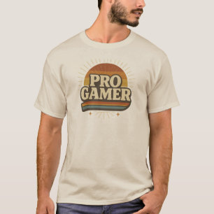 PRO GAMER — Sunset Badge T-shirt
