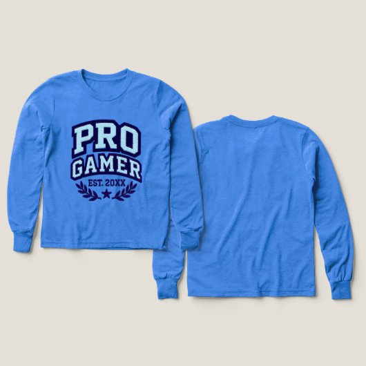 PRO GAMER — Varsity Chenille Patch (Motif recto et verso)