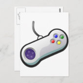 Pro gamer, videospelcontroller briefkaart (Voorkant / Achterkant)