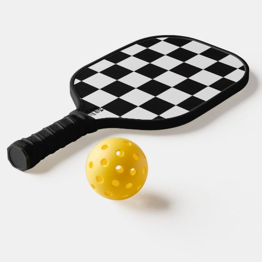 Pro Gear Black and White Checkered Pattern Pickleball Paddle (Laag 2)