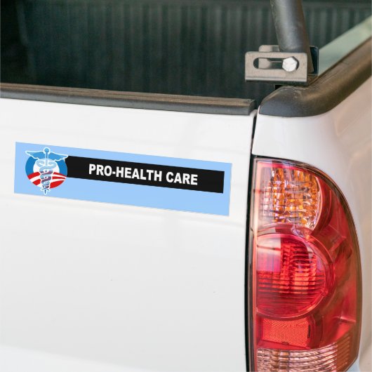 PRO-GEZONDHEIDSZORG BUMPERSTICKER (Op Truck)