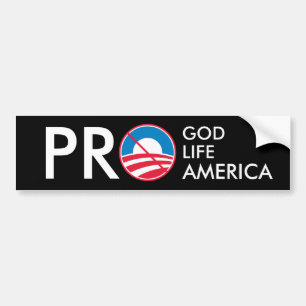 Pro God Life America Bumpersticker