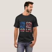 Pro God Pro Pistool Pro Life T-shirt (Voorkant volledig)