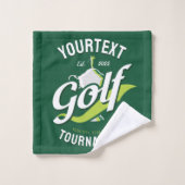 Pro Golfer NAME Golf Trophée Tournoi de golf (Gant de toilette)