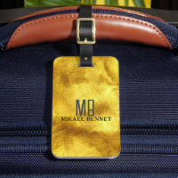 PRO Goud Geborsteld Metallic Bagagelabel